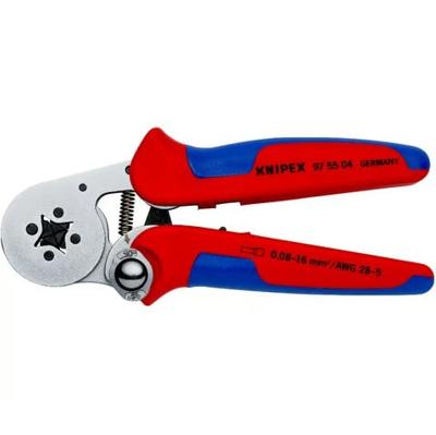 Knipex Zelfinstellende krimptang voor adereindhulzen | Met zij-invoering - 975504