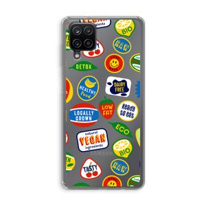Fruitsticker: Samsung Galaxy A12 Transparant Hoesje