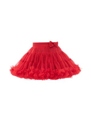 Mimi Tutu jupe évasée à détail de nœud - Rouge