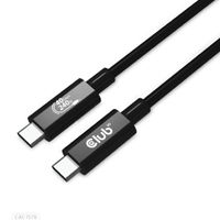 CLUB3D USB4 Gen3x2 Type-C Bi-Directional Cable 8K60Hz, Data 40Gbps, PD 240W(48V/5A) EPR M/M 1m USB IF GECERTIFICEERD - thumbnail