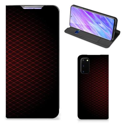 Samsung Galaxy S20 | Hoesje met Magneet | Geruit Rood