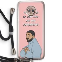 Hotline bling: Motorola Moto G6 Transparant Hoesje met koord