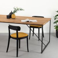Sohome Eettafel 'Manilla' Teak en staal, 240 x 100cm