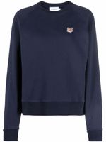 Maison Kitsuné sweat à patch logo - Bleu