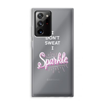 Sparkle quote: Samsung Galaxy Note 20 Ultra / Note 20 Ultra 5G Transparant Hoesje