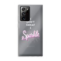 Sparkle quote: Samsung Galaxy Note 20 Ultra / Note 20 Ultra 5G Transparant Hoesje