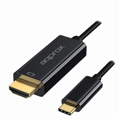 Kabel USB-C naar HDMI approx! APPC52 Zwart 4K Ultra HD