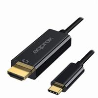 Kabel USB-C naar HDMI approx! APPC52 Zwart 4K Ultra HD