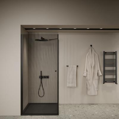 Douchecabine | BWS Gusma | 1 Deur | 80x80x190 cm | Zwart Boss & Wessing