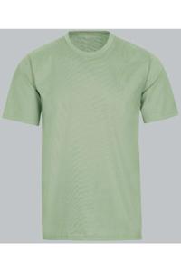 TRIGEMA Regular Fit T-Shirt ronde hals groen, Effen