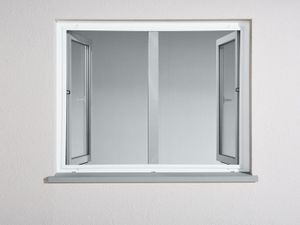 Aluminium horraam 130 x 150 cm Wit