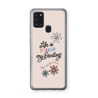 Tough Life: Samsung Galaxy A21s Transparant Hoesje Tough Life: Samsung Galaxy A21s Transparant Hoesje