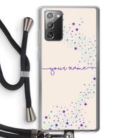 Sterren: Samsung Galaxy Note 20 / Note 20 5G Transparant Hoesje met koord