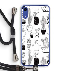 Cactusmotief: Honor Play 8A Transparant Hoesje met koord
