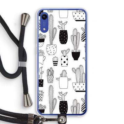 Cactusmotief: Honor Play 8A Transparant Hoesje met koord