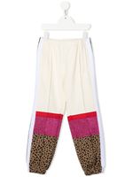 Palm Angels Kids pantalon de jogging à design colour block - Blanc