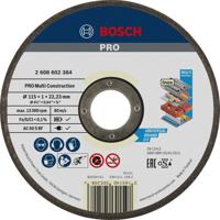 Bosch Accessories ACS 60 V BF 2608602384 Doorslijpschijf recht 115 mm 1 stuk(s) Metaal, RVS, Bonte metalen, Steen, Marmer, Kunststof