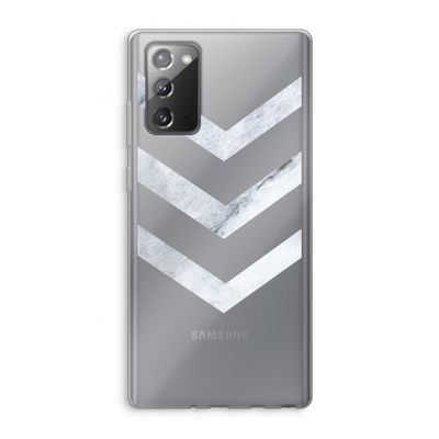 Marmeren pijlen: Samsung Galaxy Note 20 / Note 20 5G Transparant Hoesje