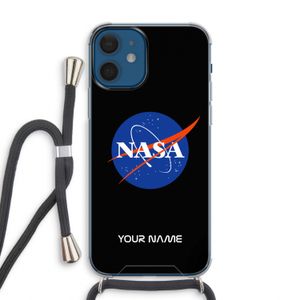 NASA: iPhone 12 Transparant Hoesje met koord