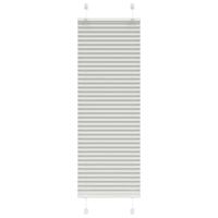 Plissé rolgordijn 40x100 cm stofbreedte 39,4 cm lichtgrijs