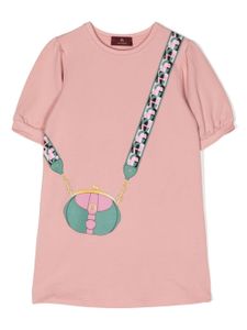 Aigner Kids robe à imprimé graphique - Rose