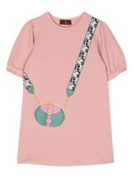 Aigner Kids robe à imprimé graphique - Rose