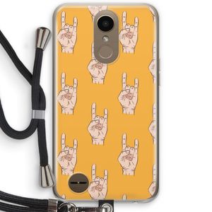 Rock: LG K10 (2017) Transparant Hoesje met koord