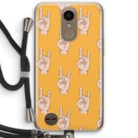 Rock: LG K10 (2017) Transparant Hoesje met koord