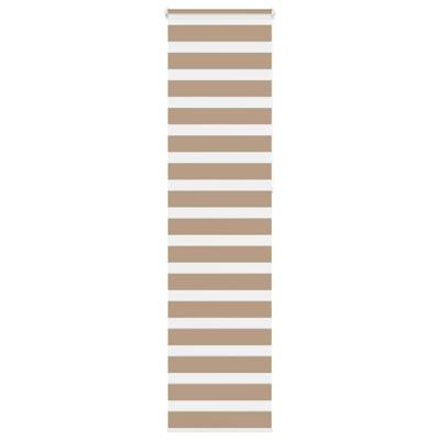 VidaXL Zebra blind 60x230 cm stofbreedte 55,9 cm polyester zandbruin