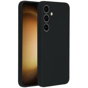 Accezz Liquid Silicone Backcover Samsung Galaxy S24 Plus Telefoonhoesje Zwart