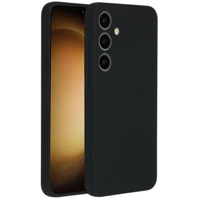 AccezzLiquid Silicone Backcover Samsung Galaxy S24 Plus Telefoonhoesje Zwart