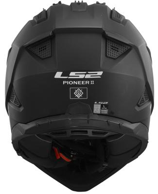 LS2 enduro-helm "mx702 pioneer ii solid" helmet mx702 pion. ii solid xxl matt black