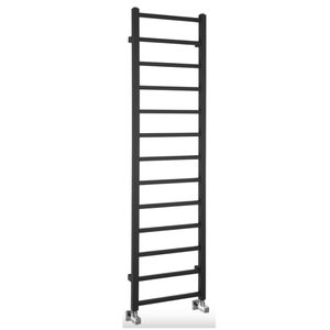 Designradiator Sapho Metro Light 40x150 cm Mat Zwart
