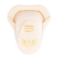 Vaessen Creative • hoekpons sterretje met sierrand 1,7x2,4cm