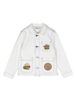 Stella McCartney Kids veste en jean à patchs - Blanc - thumbnail