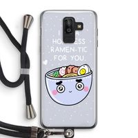 I'm A Hopeless Ramen-Tic For You: Samsung Galaxy J8 (2018) Transparant Hoesje met koord