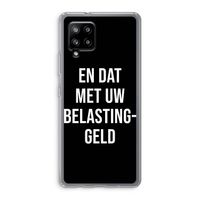 Belastinggeld - Zwart: Samsung Galaxy A42 5G Transparant Hoesje