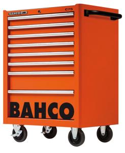 Bahco Gereedschapswagen &apos;classic&apos; C75 26" met 8 lades | zwart | 986 mm x 501 mm x 763 mm - 1475K8BLACK