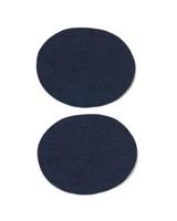 HEMA Kniestukken 11x9 donker - 2 stuks (donkerblauw)