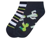 2 Paar kinder sokken (Cactus, 35-38)