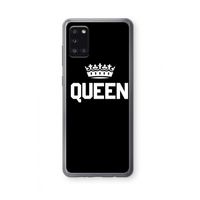 Queen zwart: Samsung Galaxy A31 Transparant Hoesje
