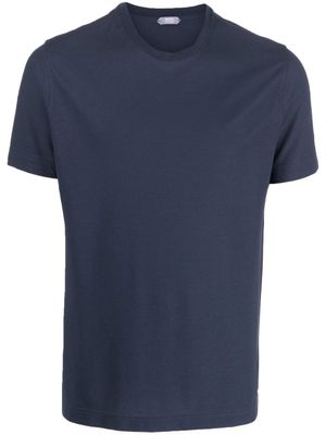 Zanone t-shirt à encolure ronde - Bleu