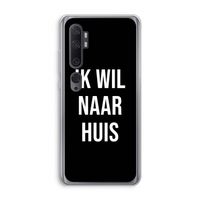 Ik wil naar huis - Zwart: Xiaomi Mi Note 10 Transparant Hoesje