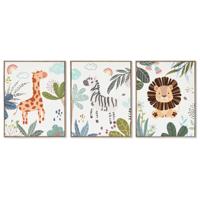 Canvas Home ESPRIT polyestyreen Canvas 40 x 3 x 50 cm