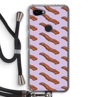 Bacon to my eggs #2: Pixel 3a Transparant Hoesje met koord