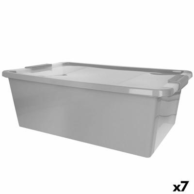 Opbergbak Curver Grijs Plastic 26 L 55 x 19 x 35 cm (7 Stuks)