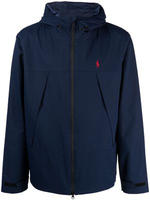 Polo Ralph Lauren veste imperméable à capuche - Bleu