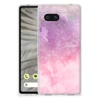 Smartphone hoesje Google Pixel 7A Pink Purple Paint