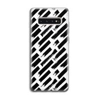 Zwarte vegen: Samsung Galaxy S10 4G Transparant Hoesje