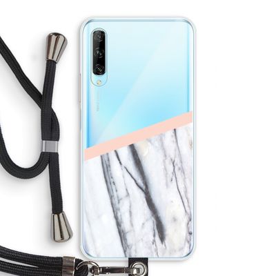 A touch of peach: Huawei P Smart Pro Transparant Hoesje met koord